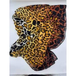 NEW PRINTED VILLAGE women's leopard scarf in brown